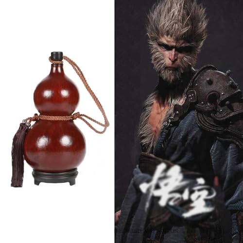 YANGC Adorno De Calabaza del Rey Mono, Botella De Agua De Calabaza Black-Myth De Color Primario Natural, Accesorio De Cosplay, Artesanías De Imitación Antiguas ﻿ ﻿ ﻿ ﻿ ﻿ ﻿ ﻿ ﻿(1500ML)