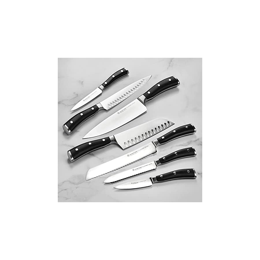Wusthof Classic Ikon 10 Piece Knife Set with Acacia Block