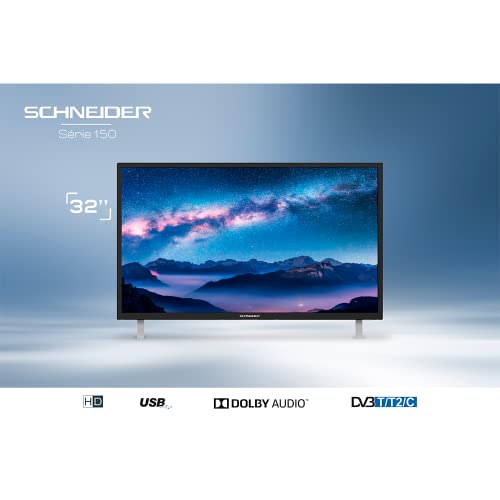 SCHNEIDER-32SC150P-TV-LED-32-HD-1366x768p-HDMI-USB-20-Sintonizador-DVB-T-Negro