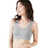 【LIDEE(リディー)】無地 ハーフトップ ノンワイヤー ノンフック ストレスフリー 汗取りパット付き 福助 fukuske フクスケ