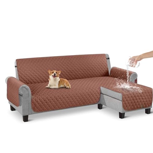 Sabanas Y Fundas, Home LINGLUCKY Funda para Sofá en Forma de L, Fundas para Sillones Ajustables de Tela Supersuave y Elástica, Repelente al Agua, Resistente a los arañazos de...