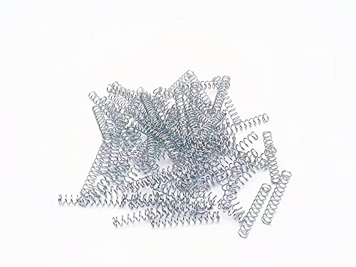 XJSXZC 0.016 Wire0.16 Out Diameter0.98 Lenngth Galvanizing Zinc Plated Steel Wire Metal Small Constant Ballpoint Pen Compression Springs 100 Pcs