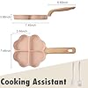 Caannasweis Egg Omelette Pan, 4-Cup Nonstick Granite Omelette Skillet Breakfast Frying Pan Egg Cooker Suitable for Gas Stove & Induction Cookware, PFOA PFOS Free, Pink Heart Shaped #1