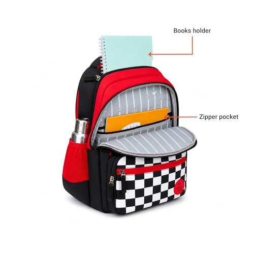 Image of Nasher Miles Polyester Backpack | Ideal for Preschool, Kindergarten, College, School, Office& Travel | Toddler, Girls, Boys, Men, Women