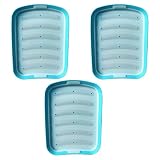 Cocoarm Silikon-Wurstform, 6-fach Hotdog-Form Zum Backen, mit Antihaftbeschichteter Leicht Lösbarer Oberfläche, für Baby-Beikost, Fitness-Mahlzeiten, Hausmannskost, Picknick (3PCS)