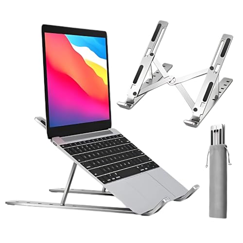 Suporte Para Notebook Laptop Tablet Dobrável de Alumínio Ajustáve...