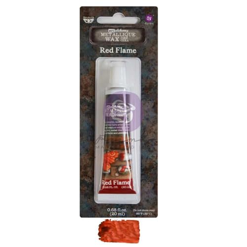Prima Marketing Finnabair Art Alchemy Metallique Wax .68 Fluid Ounce-Red Flame