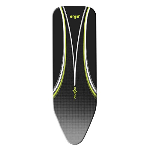 Minky Ergo Black and Green Wärmereflektierendes Replacement Ironing Board Cover 122 cm x 38 cm