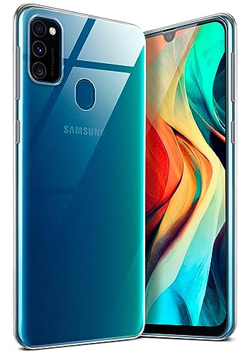 MoEx Coque Aero Compatible avec Samsung Galaxy M30s - Coque en Silicone, Coque de Protection Transparente pour téléphone Portable Ultra Fine, Clair comme du Cristal