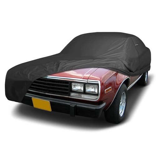 Image of iCarCover Premium Custom Car Cover for 1979-1983 AMC Spirit Heavy Duty Waterproof All Weather Rain Snow UV Sun Protector Custom Fit Full Exterior Indoor Outdoor Protection Car Cover (Black)