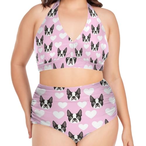 Maillot de bain deux pièces femme grande taille confortable L-4XL