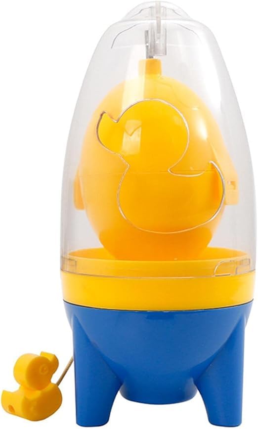 Golden Egg Maker Manual Puller - Portable Spinner Scrambler in Shell for Boiled Eggs, Cyclone (Blue)