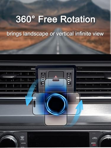MICMXMO Magnetic Car Mobile Phone Holder Compatible with Audi Q5 / SQ5 (2018-2025), for MagSafe Car Accessories, Mobile Phone Car Mounts for Car Air Vents, Suitable Phone Holder for Smartphone GPS - Image 2