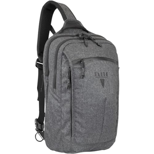 Elite Survival SMOKESCREEN Concealed Carry Slingpack, Single Strap Backpack (Heather)