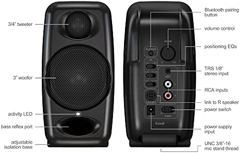 IK Multimedia iLoud Micro Monitor Speaker, Black