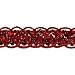 Expo International Sequin Cord Braid Trim, 20-Yard, Red