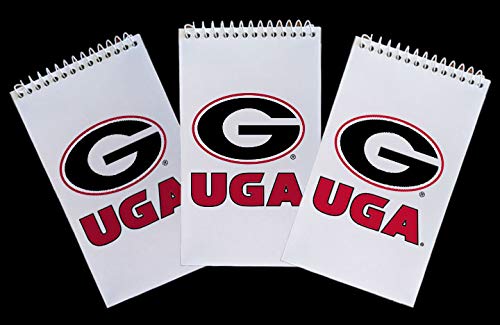 Greeting Pen University of Georgia Bulldogs Set of 3 Flip Pad 3x5 Spiral Notebooks 1704