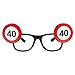 Folat 24940 Panneau de signalisation humoristique pour anniversaire Motif lunettes