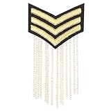 Épaulette homme tendance : équipée d’une épingle anti-corrosion au dos pour une fixation facile à l’épaule, sûre et pratique