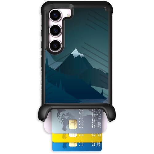 Scooch for Samsung Galaxy S23 Wallet Case, Wingmate, Midnight Ridge