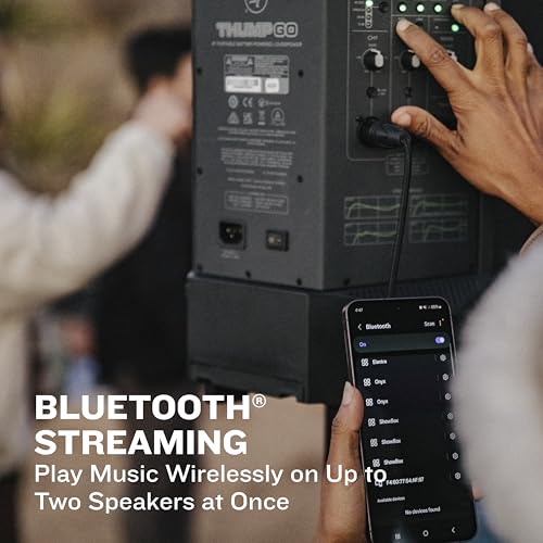 Image of Mackie Thump Series, Thump GO 8-Inch Portable Battery-Powered Loudspeaker | 200W battery-powered speaker with Bluetooth and 2-channel mixer for musicians, DJs and outdoor events