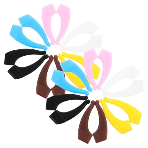 FOMIYES 24 Pcs Glasses Anti-Slip Cover Non-Slip Glasses Ear Hooks Silicone Glasses Ear Hooks Eyeglasses Ear Hooks Sleeve Silicone Eyeglass Ear Grips Elder Anti Glasses Fish Tank