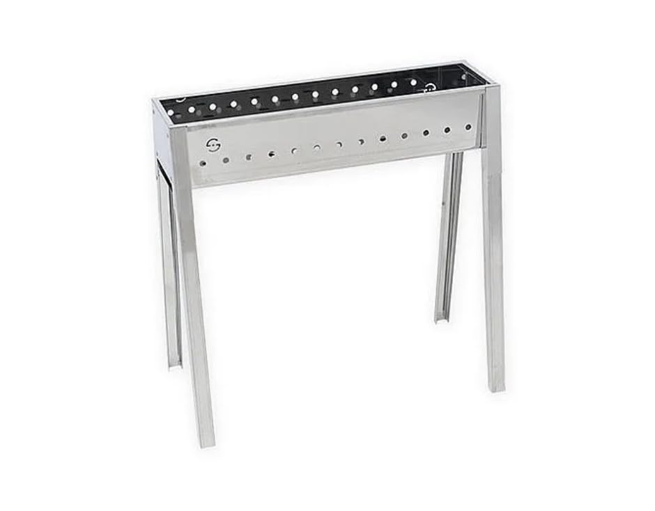 Cuisinière brochettes inox Lisa Milano 100 cm haute résistance