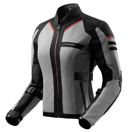 REBELHORN Scandal 3 Women Motorradjacke Damen | Textil | Ellbogen und Schulterprotektoren Stufe 2 | Tasche für Rückenprotektor | Große Mesh Belüftungspaneele | Schutzstufe AA