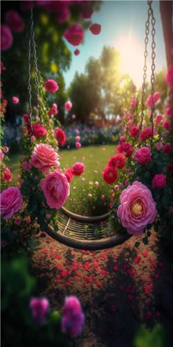 Jardin romantique en broderie diamant 5D pour sublimer la déco de votre salon
