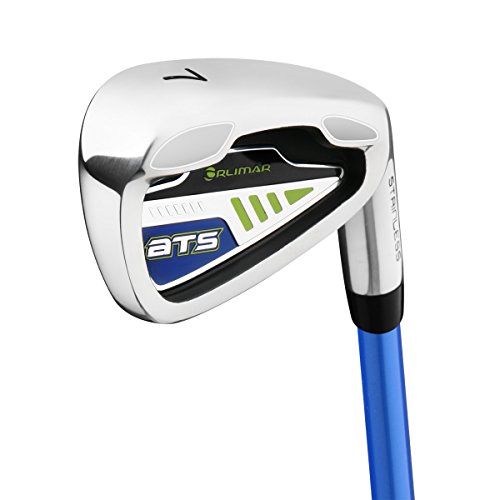 Orlimar ATS Junior Boys' Blue/Lime Series #7 Iron Golf Club (Left Hand Ages 5-8)