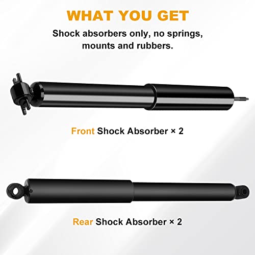 Roadfar 4X Front Rear Struts Shocks Absorbers Fit For 1993-1998 For Jeep Grand For Cherokee 344088 344396 #TOP1