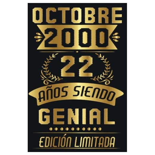 Octubre 2000, 22 Años Siendo Genial: Regalo de 22 cumpleaños para mujeres y hombres, regalo de 22 cumpleaños para él/ella, Cuaderno Diario | regalos de Octubre...