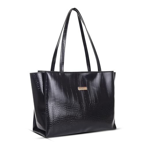 Image of ROSS BROWN Large Capacity Croco Pattern Tote Bags For Womens Big Purses And Handbags Ladies Big | Shoulder Bag