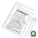Chanzon 100 pcs 5mm White LED Diode Lights (Clear Straw Hat Transparent DC 3V 20mA) Super Bright Lighting Bulb Lamps Electronics Components Light Emitting Diodes