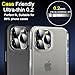 Ferilinso 6 Pack Camera Lens Protector for iPhone 16 Pro Max/iPhone 16 Pro [Phone Case Friendly], Accessories Camera Screen Protector Tempered Glass