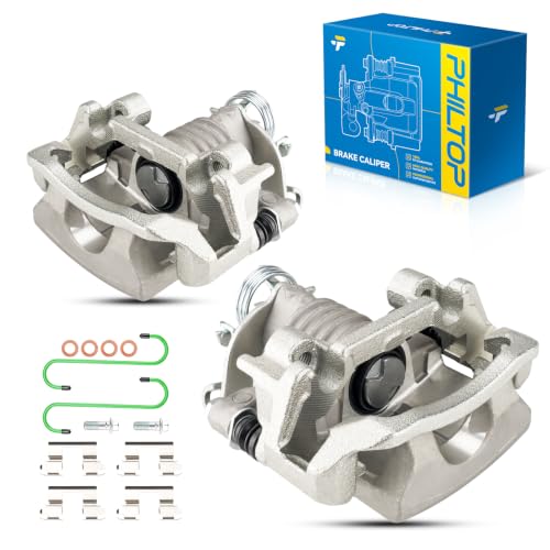 Image of PHILTOP Rear Brake Caliper for Chevrolet Malibu, Pontiac G6, 2Pcs | Rear Caliper. Fits 2012-2004 Chevrolet Malibu, 2008-2005 Pontiac G6, 2009-2008 Chevrolet HHR. Replaces OE: 15751175
