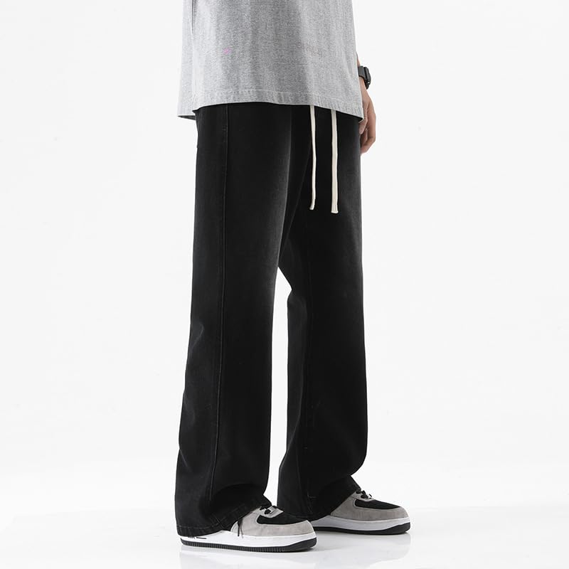 Men's Jeans Light Blue Vintage Denim Straight Leg Spring Pants3