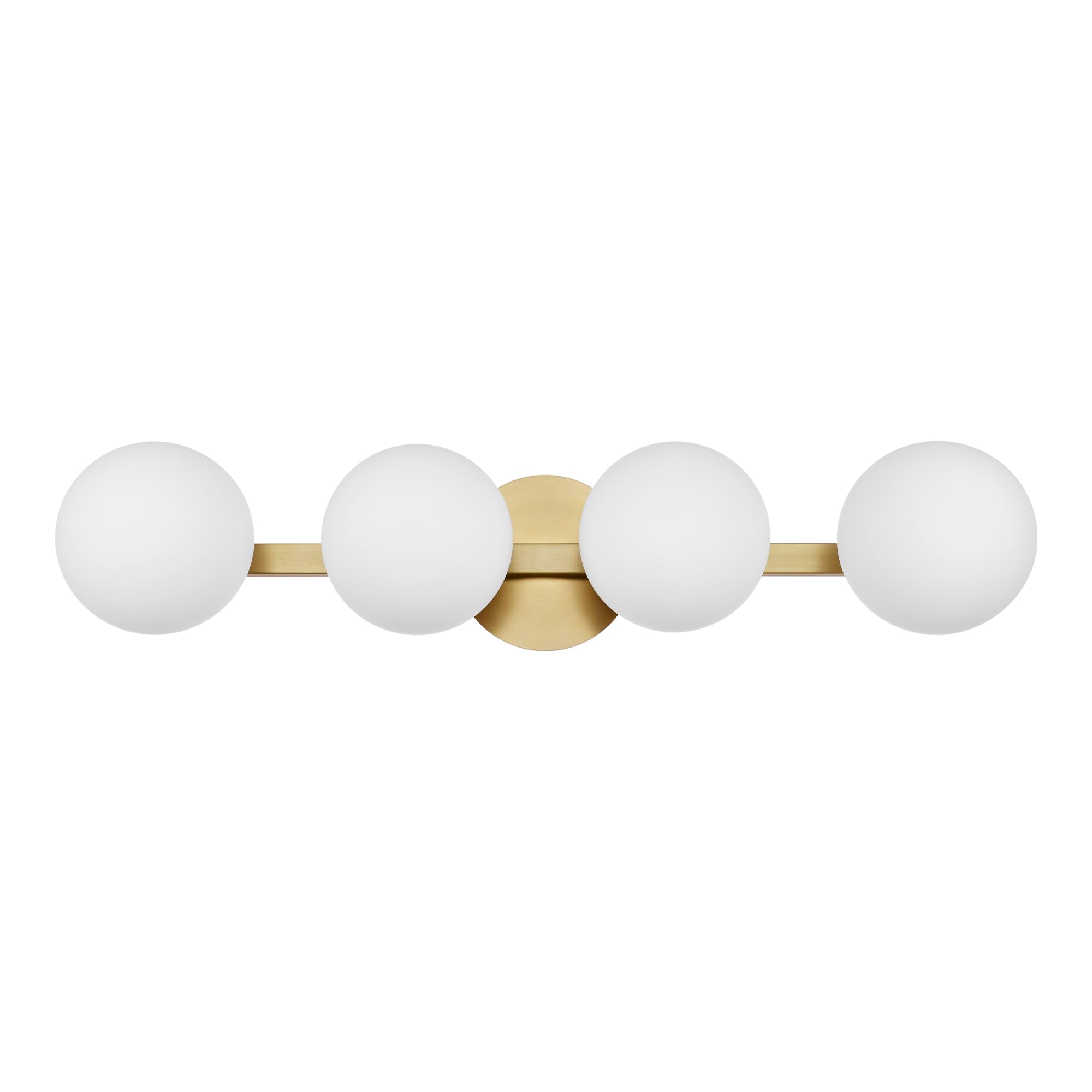 Hanaloa 4-Light Aged Brass Globe Vanity Light