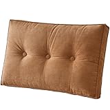 WAGHW Sofa Back Cushions Replacement 24x20/27x20/31x20/35x20inch Lumbar Backrest Support Pillows Extra Large Decorative Reading Cushion with Zipper Removable Cover for Couch/Wall(G,31x20x7in)