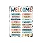 Amazon.com: LYXDS Multi-Language Welcome Sign, Printable Office Wall ...