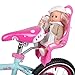 RiToEasysports Doll Seat Bike Attachment, Girls Ride with Bike Stuffed Seat Safe Transport for Children Bicycles Fun Decorating (Pink