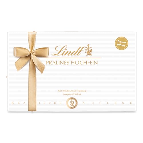 Lindt Schokolade | Pralines Hochfein Schachtel | 500g | 49 Pralinen in 23 köstlichen Sorten, teilweise mit Alkohol | Pralinen-Schokoladen-Geschenk