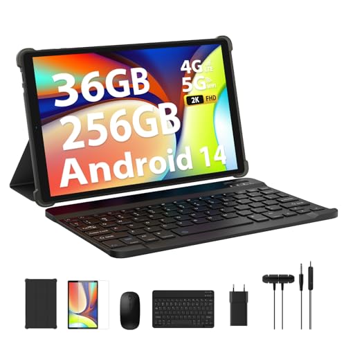 LEVIRTU Tablet 10,4 Pollici Android 14 con 36GB RAM+256GB ROM (2TB TF) Octa-Core 2.0 GHz, 2K FHD,4G...