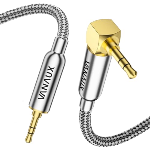 Cable auxiliar 3.5mm Jack para audio en auto 3 m miniatura 1