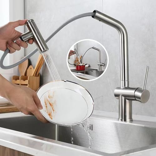 Robinet moderne cuisine acier inoxydable mitigeur confort durable - 4