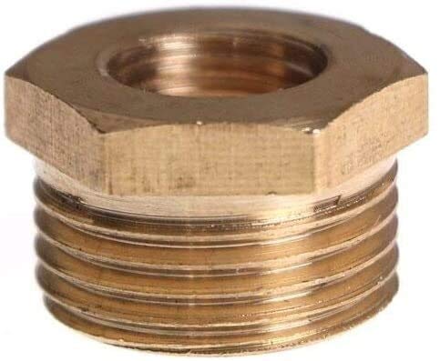 Raccords filetés Connecteurs de tuyaux en laiton Laiton 3/8" BSPT Adaptateur NPT femelle 1/8" Raccord de douille de tuyau en laiton Raccord de réduction Coupleur Adaptateur Raccord de tuyau Raccord d