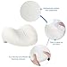 ROSENICE Bath Pillow - Spa Pillow with Head and Neck Support - Super Soft - Not floating，Quick Drying, Non-Slip - Fits Most Tub