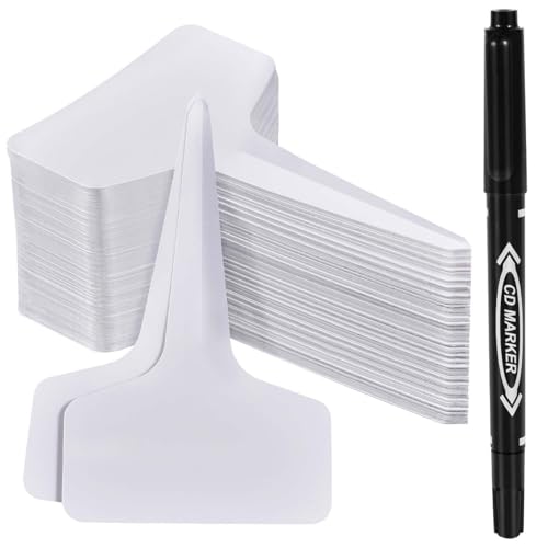 WSSROGY 120 Pcs Plastic Garden Nursery Plant Labels Tags Signs