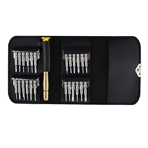 Conjunto de chaves de fenda de precisão de 25 peças kit de ferramentas de reparo de relógio para hor