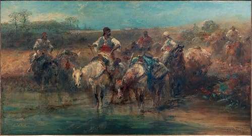 Tableau Toile poétique Adolf Schreyer voyage et évasion picturale